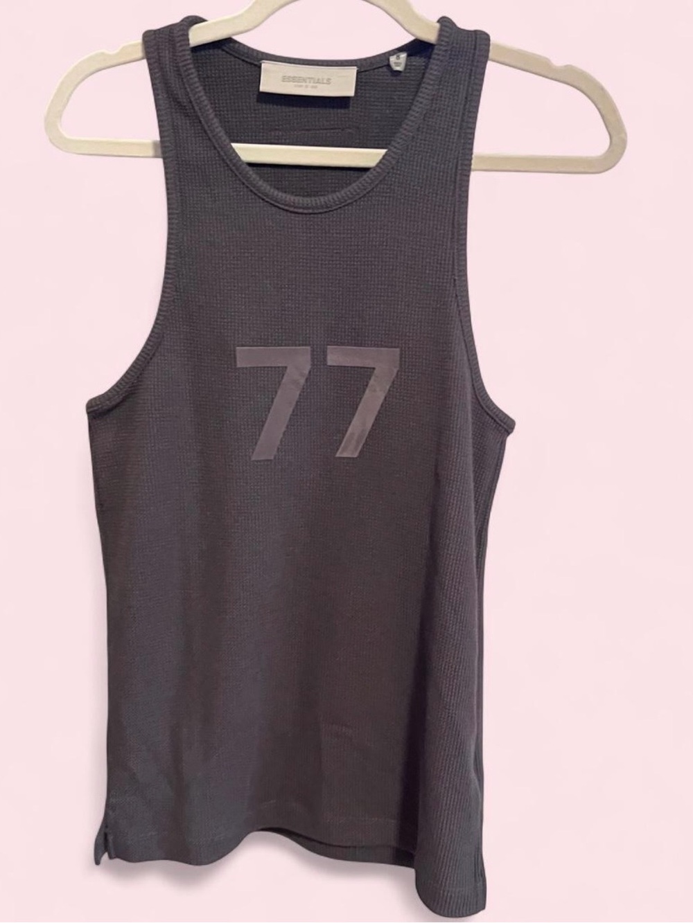 Fear of God Essentials Men's Gray '77' Ribbed Tank